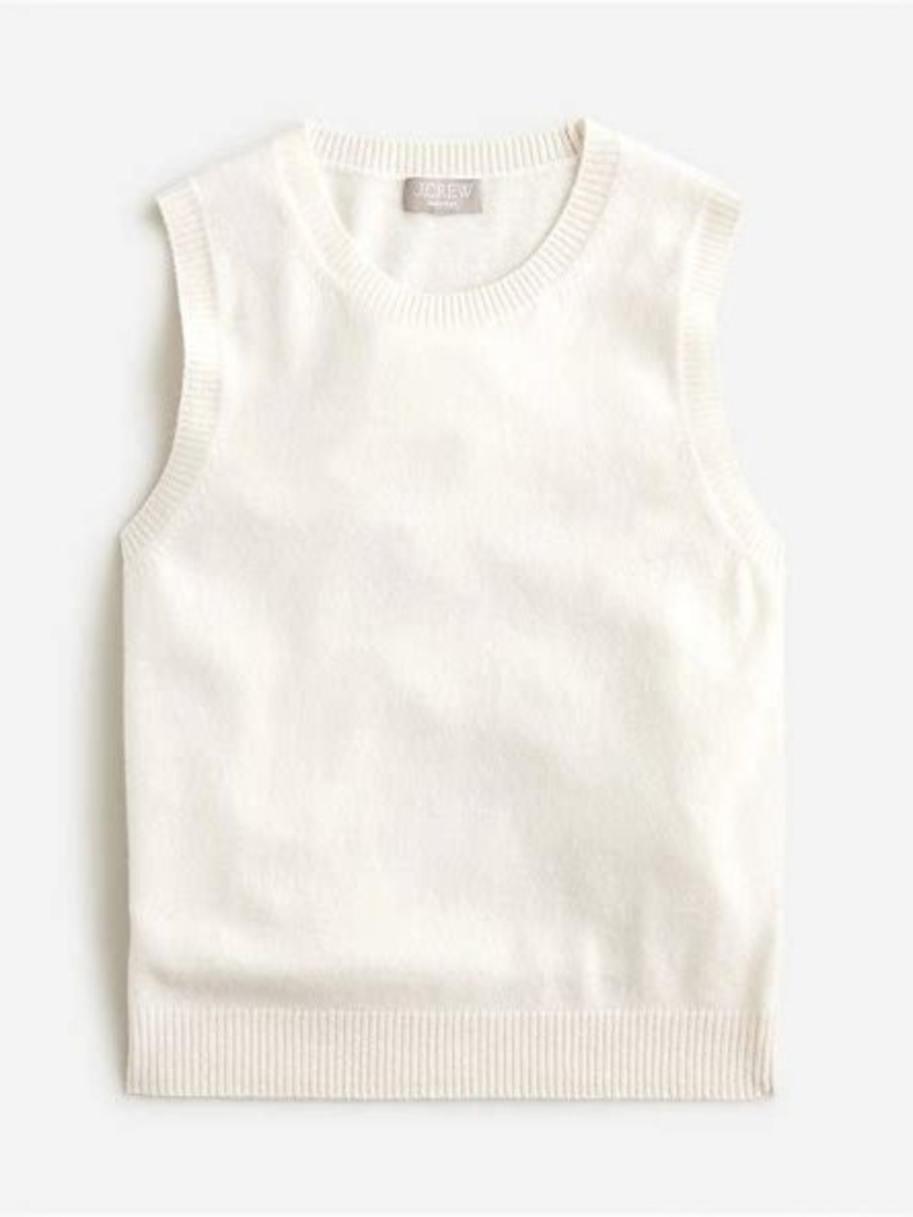 J. Crew Cashmere Off-White Vest